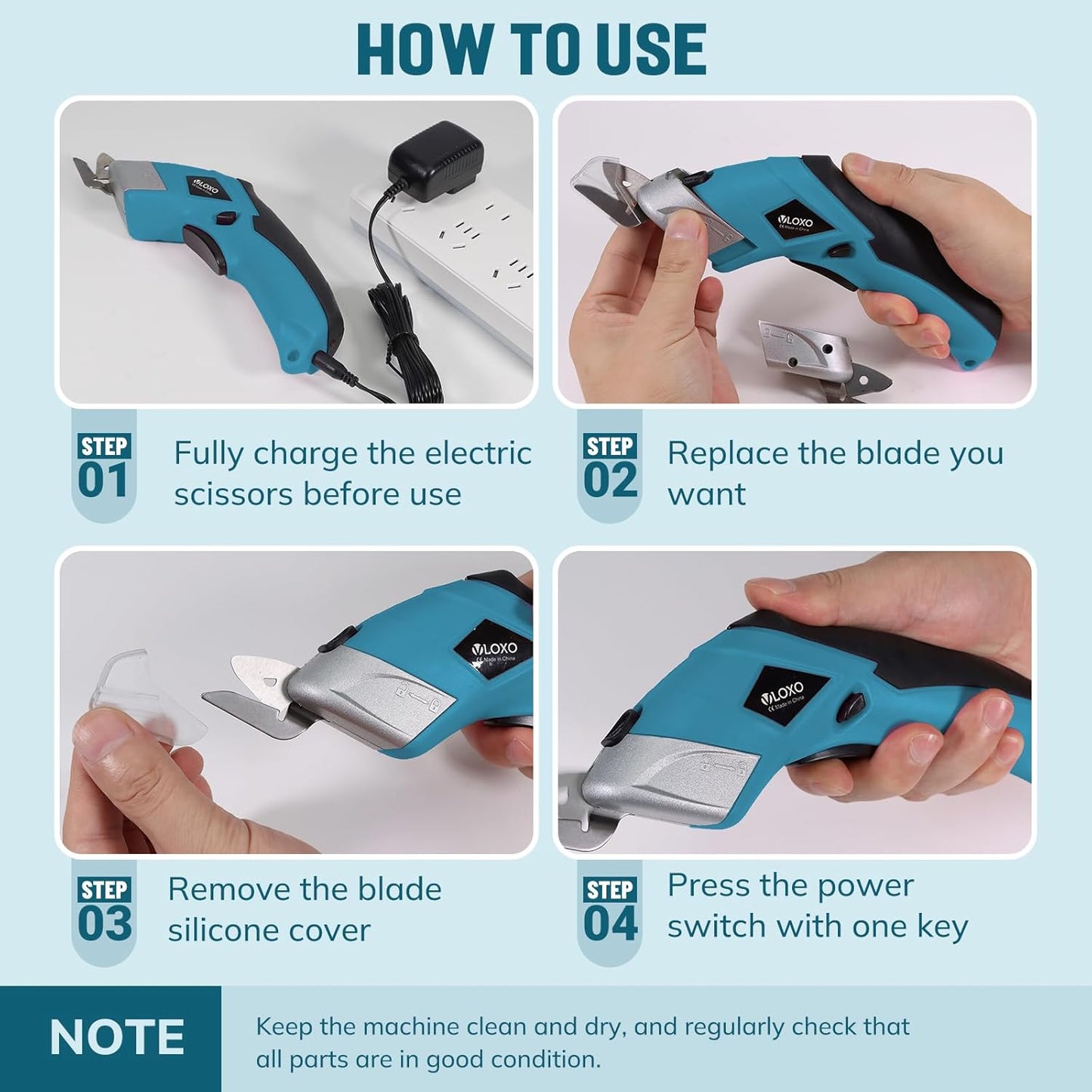 Portable RechargeableHandheld Electric Scissors