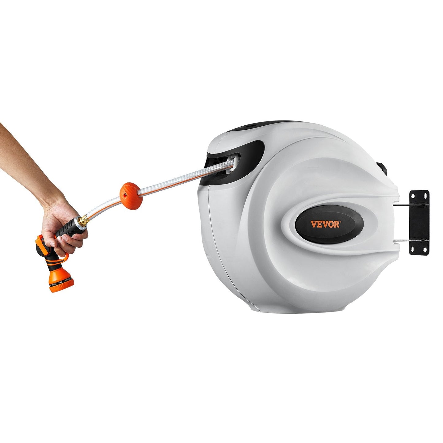 Retractable Hose Reel Water Hose Reel 130'x5/8" 180° Swivel Wall-Mounted (Buy 2 Free shipping)