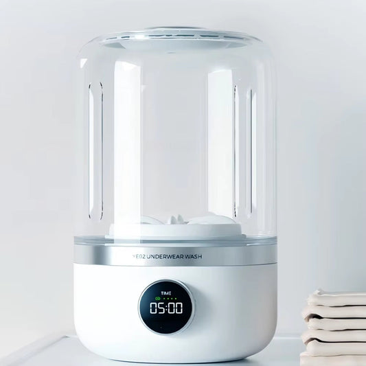 Wireless Mini Washing Machine – 1L Portable Washer for Underwear & Socks | USB Rechargeable & Compact
